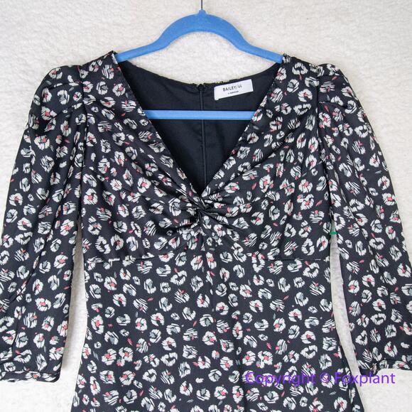 New!  Bailey 44 Olivia‎ Puff-Sleeve Leopard Print Dress, women size 0 - Picture 5 of 15